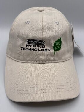 Vintage Freightliner Hybrid Technology Embroidered Beige/White Trucks Hat